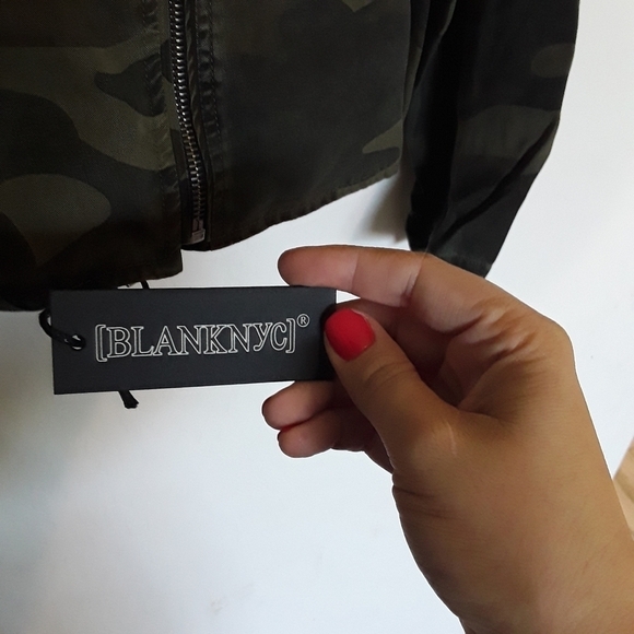 🆕 BlankNYC | NWT Camo military Moto Jacket green - Picture 5 of 7
